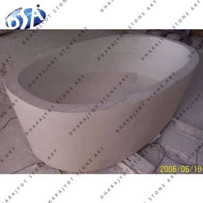 white marble oval shaped simple bathroom bath tabs