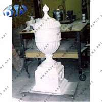 White Marble carved Decorative Finial