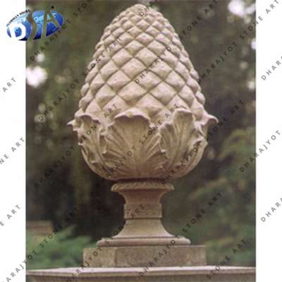 Pink Exterior Carved Decorative Finial