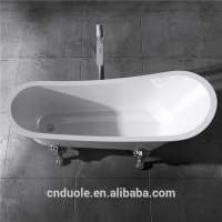 New design good prices clawfoot irregular marble bathtubs stainless steel bracket